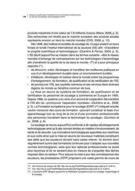 Assurer la qualitÃ© dans l'enseignement et la ... - Cedefop - Europa