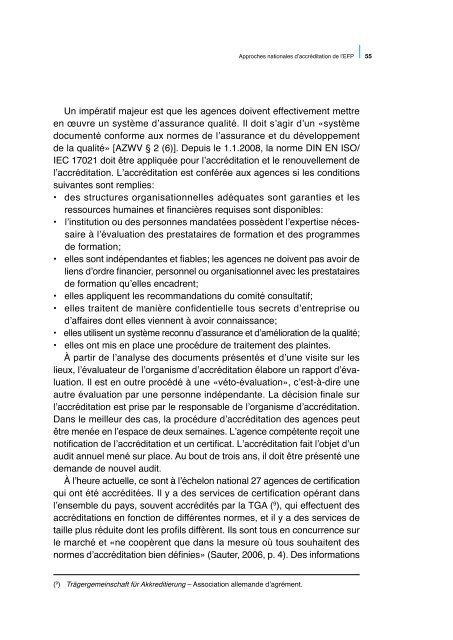 Assurer la qualitÃ© dans l'enseignement et la ... - Cedefop - Europa