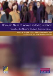 Domestic Abuse of Women and Men in Ireland - ESRI