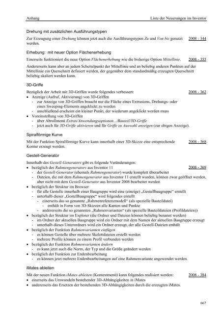 21. Liste der Neuerungen im Inventor - Armin-graef.de