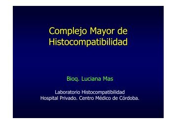 CLASE 1 IntroducciÃ³n MHC - Hospital Privado