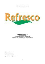 Refresco Group BV - Refresco.de