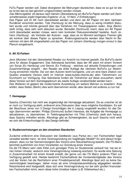 PDF-Protokoll - BuFaTa Chemie