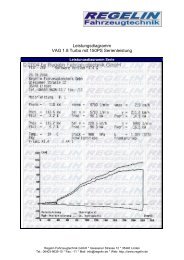 Leistungsdiagramm - Regelin Fahrzeugtechnik GmbH