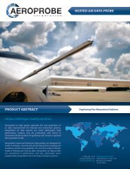 Heated Air-Data Probe Information - Aeroprobe Corporation