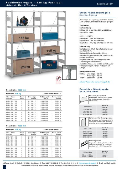 Klicken Sie hier um zu unserem PDF Katalog - AllRegal GmbH