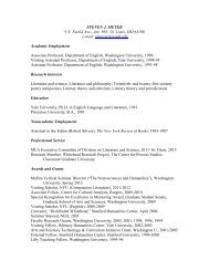 Curriculum Vitae [pdf] - Department of English