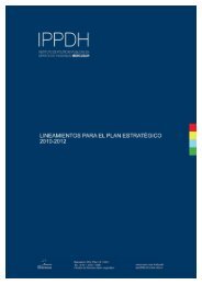 Lineamientos para el Plan Estratégico. 2010 ... - IPPDH - Mercosur