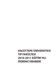 hacettepe Ã¼niversitesi tÄ±p fakÃ¼ltesi 2010-2011 eÄitim yÄ±lÄ± Ã¶Ärenci ...