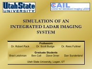 Simulation of an Integrated LIDAR Imaging System - Utah State ...