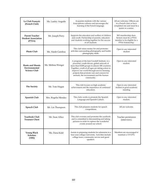 BELLFLOWER HIGH SCHOOL Curriculum Handbook 2011 - 2012