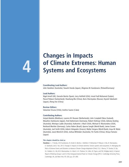 IPCC_Managing Risks of Extreme Events.pdf - Climate Access