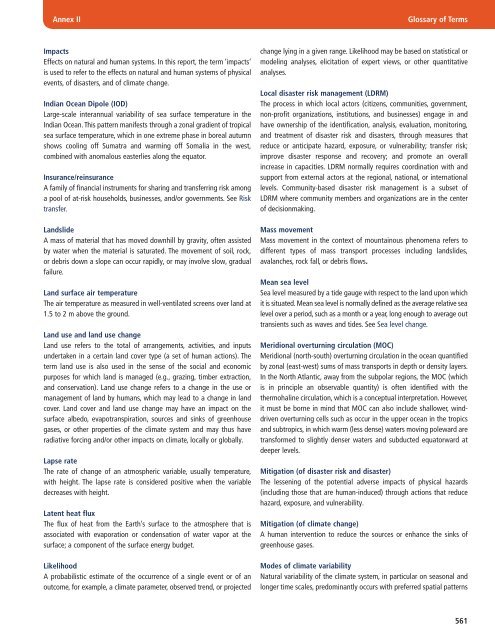 IPCC_Managing Risks of Extreme Events.pdf - Climate Access