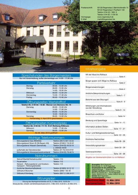 Kultur- und Mehrgenerationenhaus im März - Landkreis Regensburg
