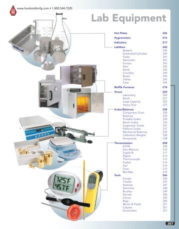 Humboldt Catalog - Lab Equipment