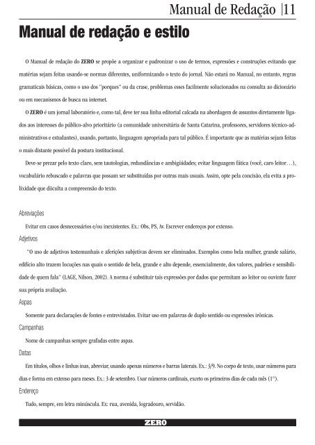 Projeto editorial e Manual de redação - Monitorando