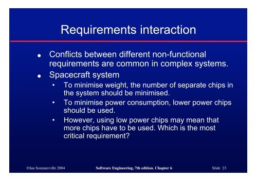 Software Requirements - Ian Sommerville