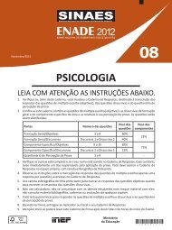 PSICOLOGIA - enade