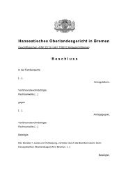 4 WF 22/13 - Hanseatisches Oberlandesgericht Bremen