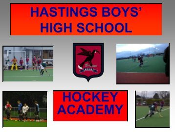 Hockey Academy Booklet - Hastings Boys' High School