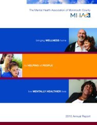 2010 Annual Report - Mental Health Association of Monmouth ...