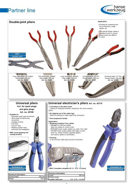 Your tool specialist for automotive & handcraft tools - hansewerkzeug