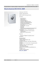 Waschvollautomat WA 6140 SL SIBIR - im WMarkt.ch