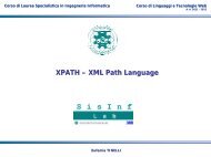 XPath - XML Path Language - SisInf Lab