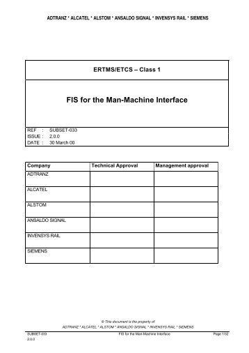 FIS for the Man-Machine Interface