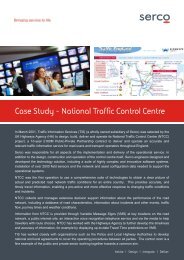 National Traffic Control Centre (NTCC) - Serco