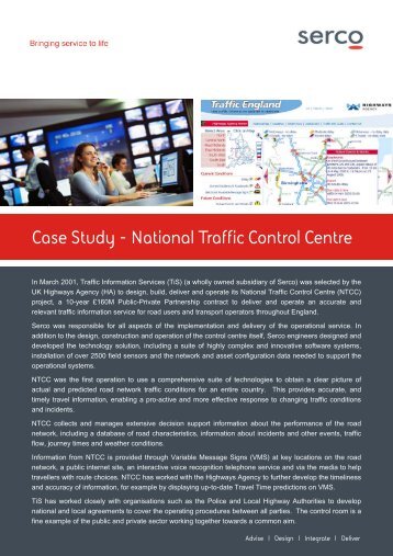 National Traffic Control Centre (NTCC) - Serco