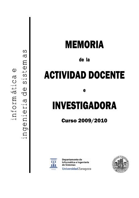 Curso 2009/2010 - Departamento de InformÃ¡tica e IngenierÃa de ...