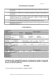 modulo per dichiarazione di cambio di residenza