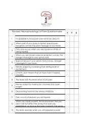 Revised Neurophysiology of Pain Questionnaire - Body in Mind