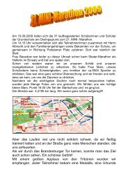 ein Erlebnisbericht - in der Grundschule am Dielingsgrund