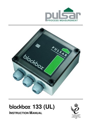 Blackbox 133 Manual - Pulsar Process Measurement