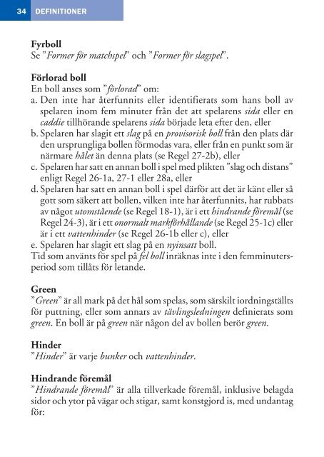 Regler fÃ¶r Golfspel 2012â2015 - Golf.se