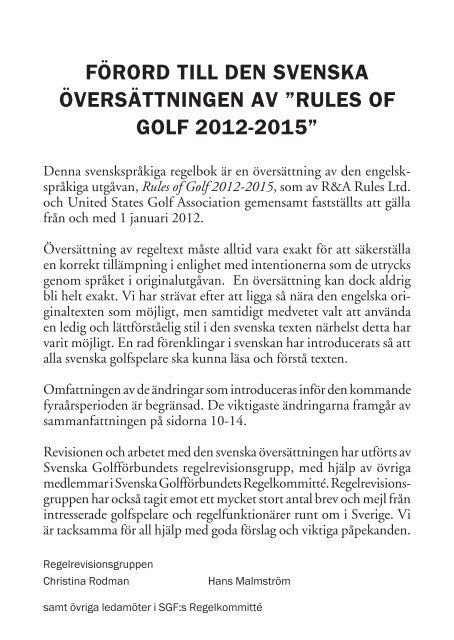 Regler fÃ¶r Golfspel 2012â2015 - Golf.se