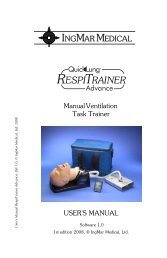 User's Manual - IngMar Medical