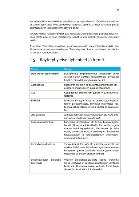 Radanpidon paikkatiedot - LÃ¤htÃ¶tilanne, tarpeet ja ... - Liikennevirasto