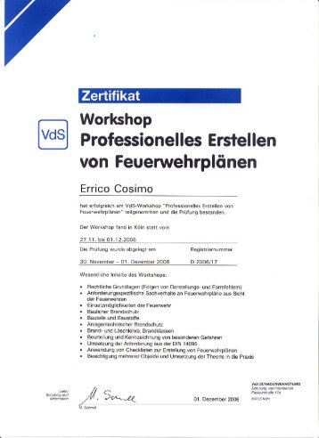 VdS Zertifikat