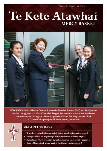 Te Kete Atawhai Volume 2 Issue 3 July 2013 - Sisters of Mercy of ...