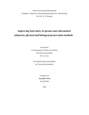 Dissertation Alexander Weiss - Universität Hohenheim