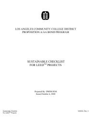 Sustainable Checklist for LEED Projects - Build-laccd.org