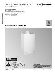 Vitodens 200 WB2B 80, 105 Start-Up . Service Instructions