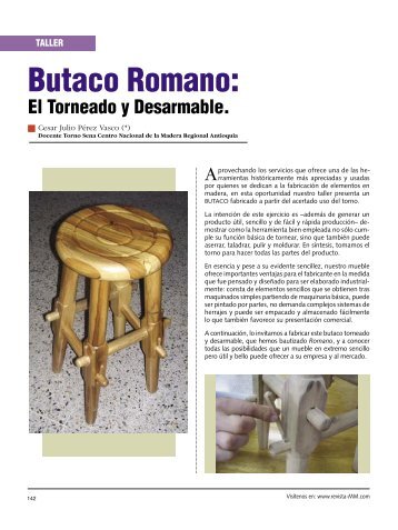 Taller Butaco Romano - Revista El Mueble y La Madera