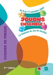 Dossier de presse - ALF : Association des LudothÃ¨ques FranÃ§aises