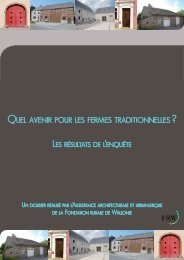 Quel avenir pour les fermes traditionnelles - Maison de l'urbanisme ...