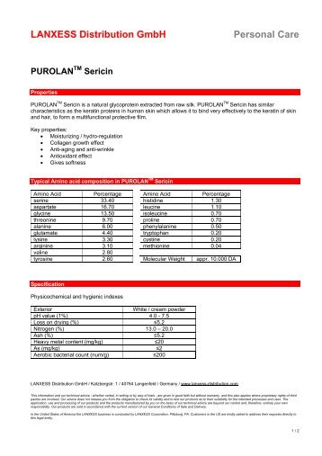 LANXESS Distribution GmbH Personal Care