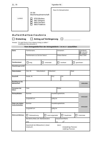 Aufenthaltserlaubnis